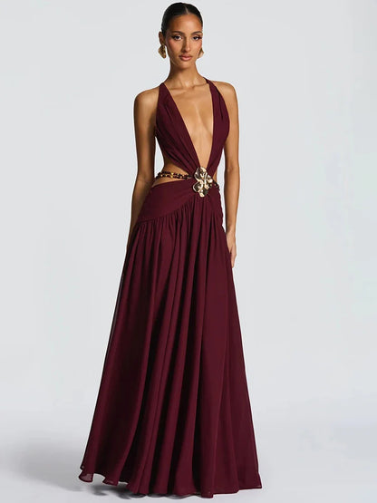 Her Quiet Exit Long Dress