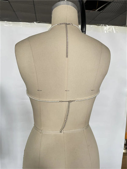 Layered Beaded Pearl Body Jewelry