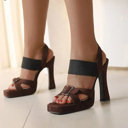 Sleeping in Blood City Chunky Heels