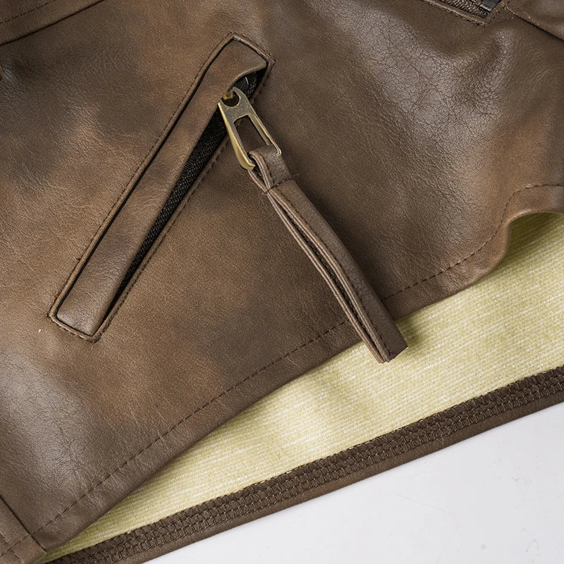 Slim-Cut Faux Leather Shorts