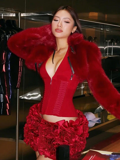 Noir Rendezvous Crop Jacket