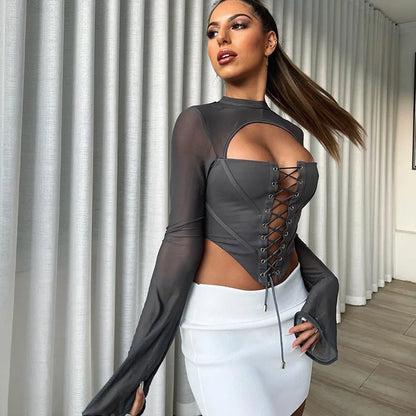 Everything Tumbling Down Crop Top