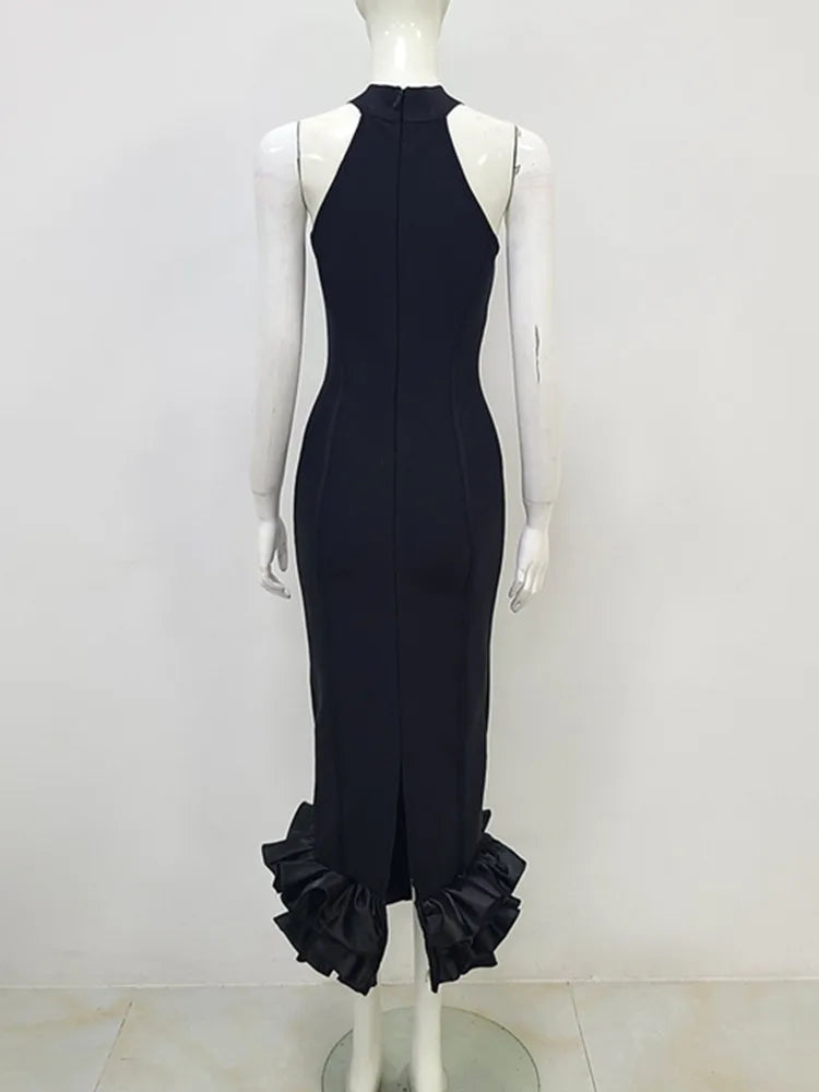 Chasing Midnight Midi Dress