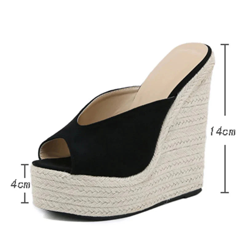 Filled With Sorrow Wedges Sandals