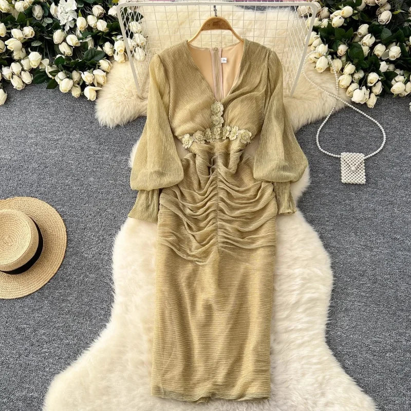 In This Midnight Midi Dress