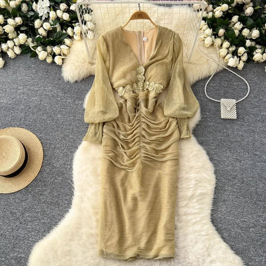 In This Midnight Midi Dress