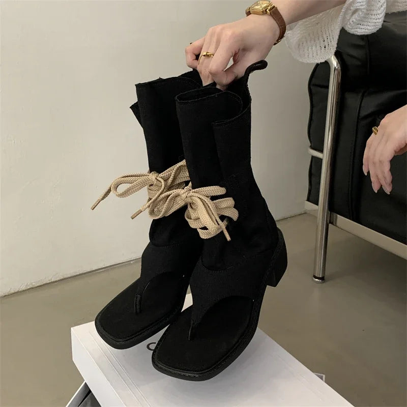 Fame Feels Mis-Calf Boots