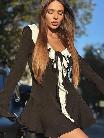 Parallel Hearts Mini Dress