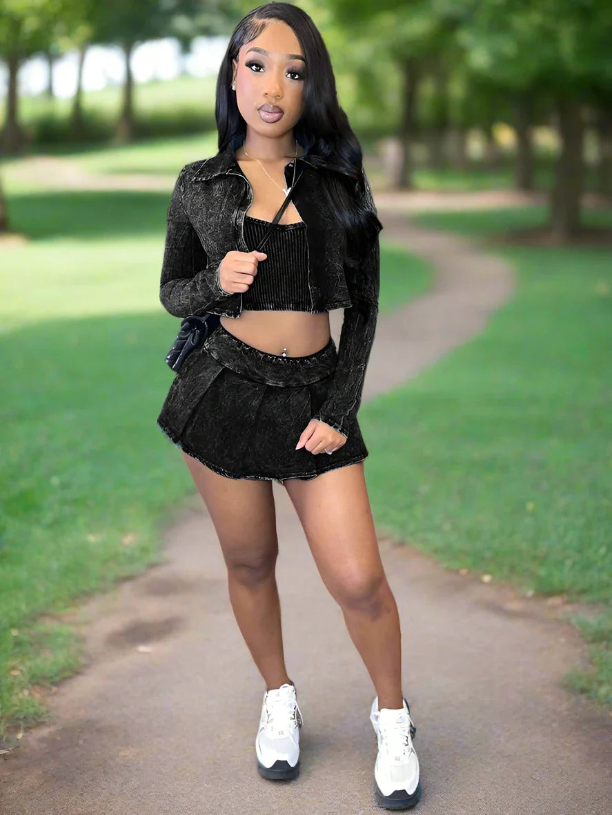 Paint The Sky Skirt Set