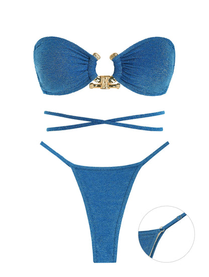 Trying Hard To Control Bandeau Two Piece
