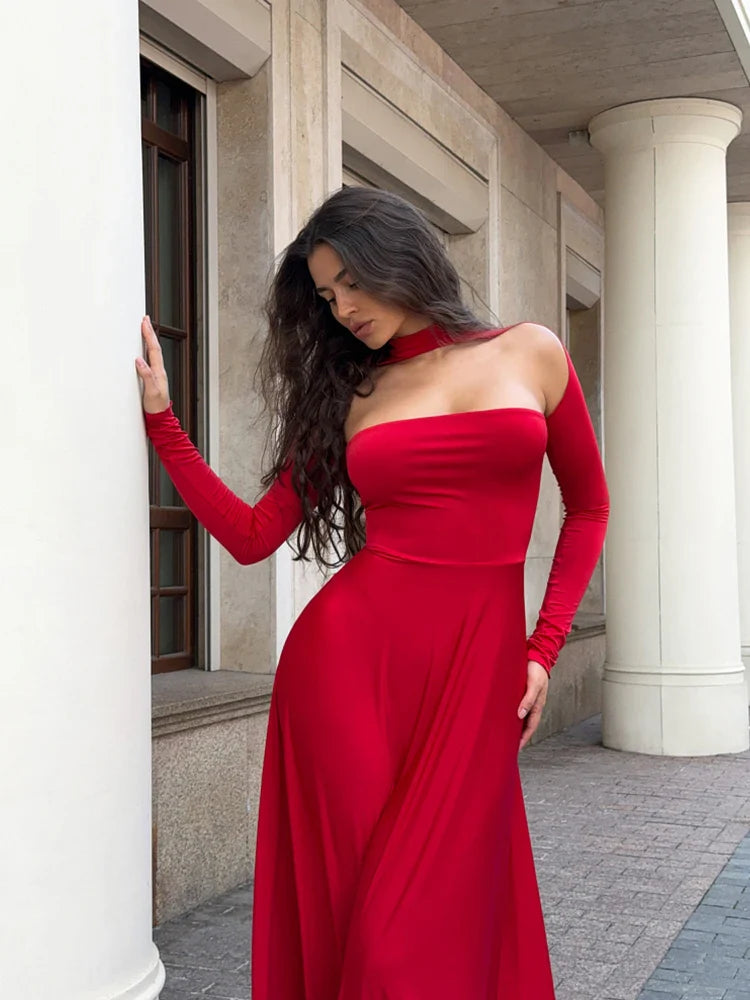 Coffin Rose Maxi Dress
