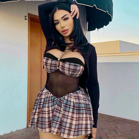 Still Rolling Style Mini Dress
