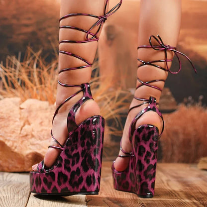 She Outgrew Love Wedges Sandals