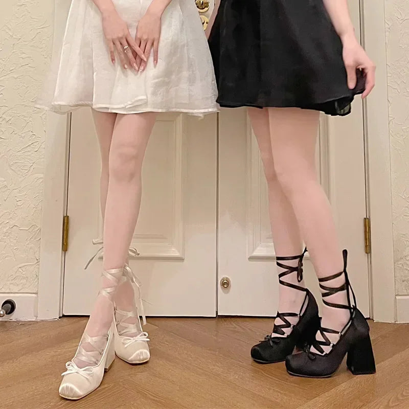 Famous Last Words Chunky Heels Shoes