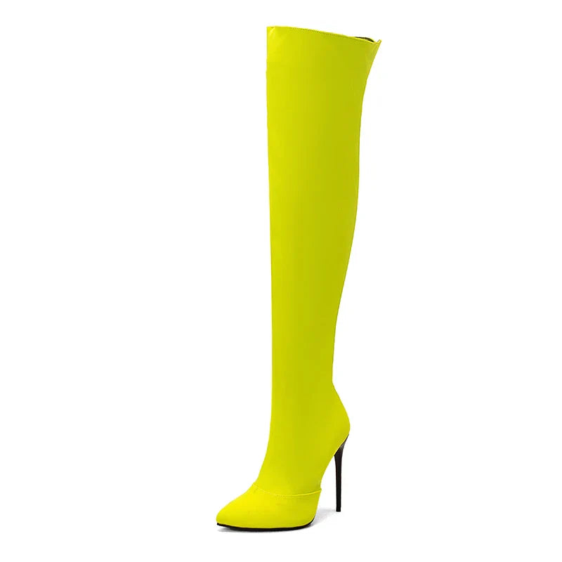 Shadow Raider Thigh High Boots