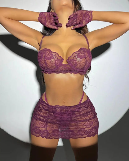 Rust And Roses Lingerie