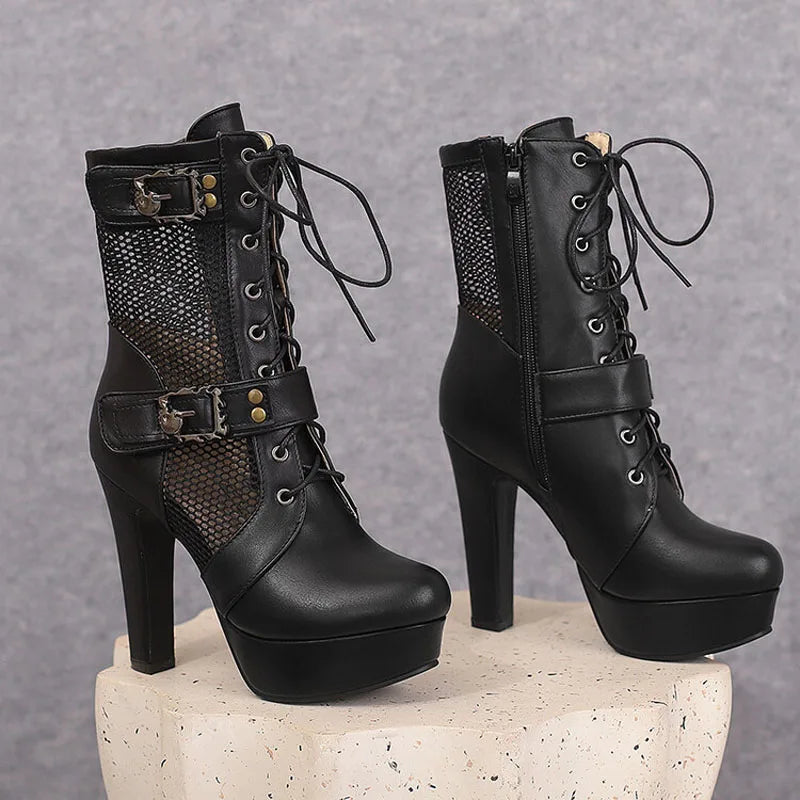 Glamour Tear Mid-Calf Boots