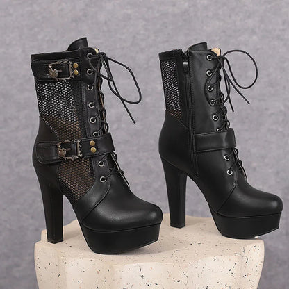 Glamour Tear Mid-Calf Boots