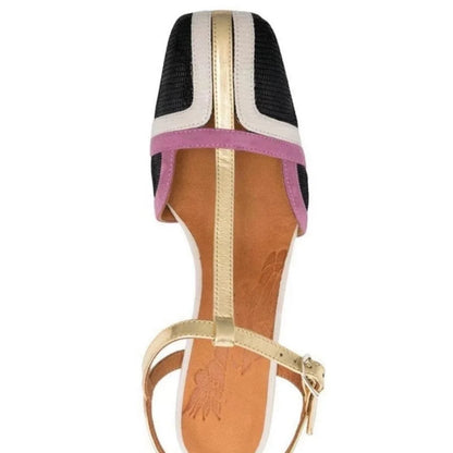 Retro Buckle Strap Pumps Shoes