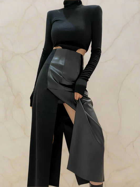 Tracing The Wind Midi Skirt