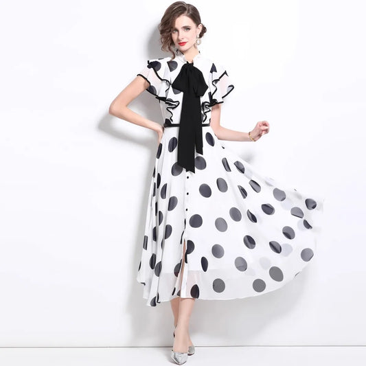 Puzzle Piece Play Midi Dress