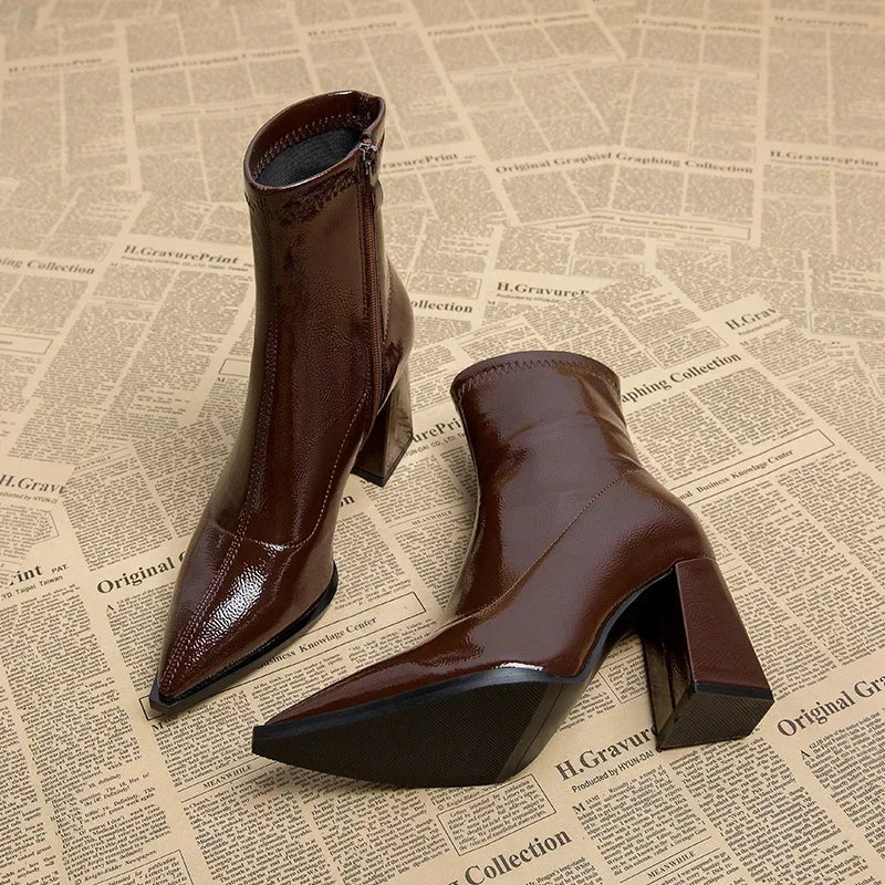 Fingertips In Waves Ankle Boots