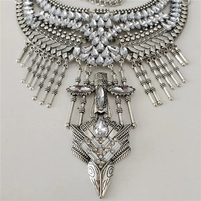 Waves of Shimmer Statement Necklace