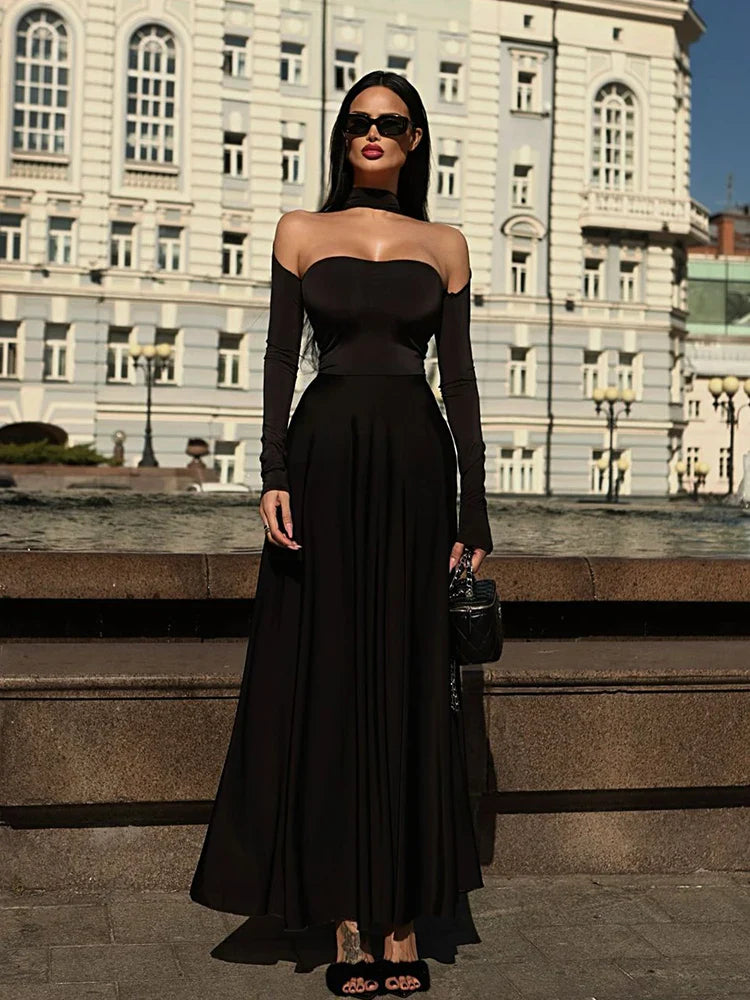 Coffin Rose Maxi Dress