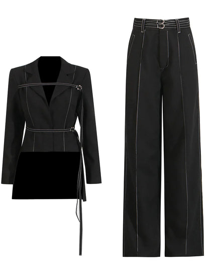 Sapphire Gleam Pants Set