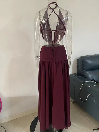 Her Quiet Exit Long Dress