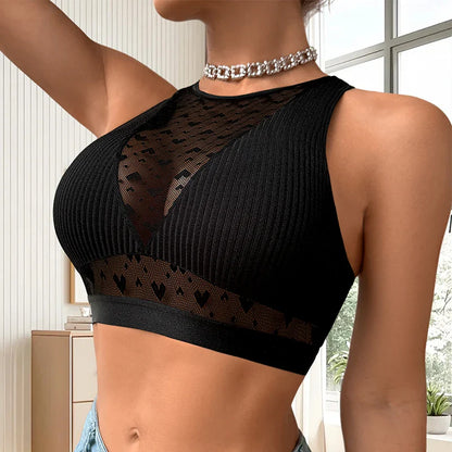 Half Empty Heart Crop Top