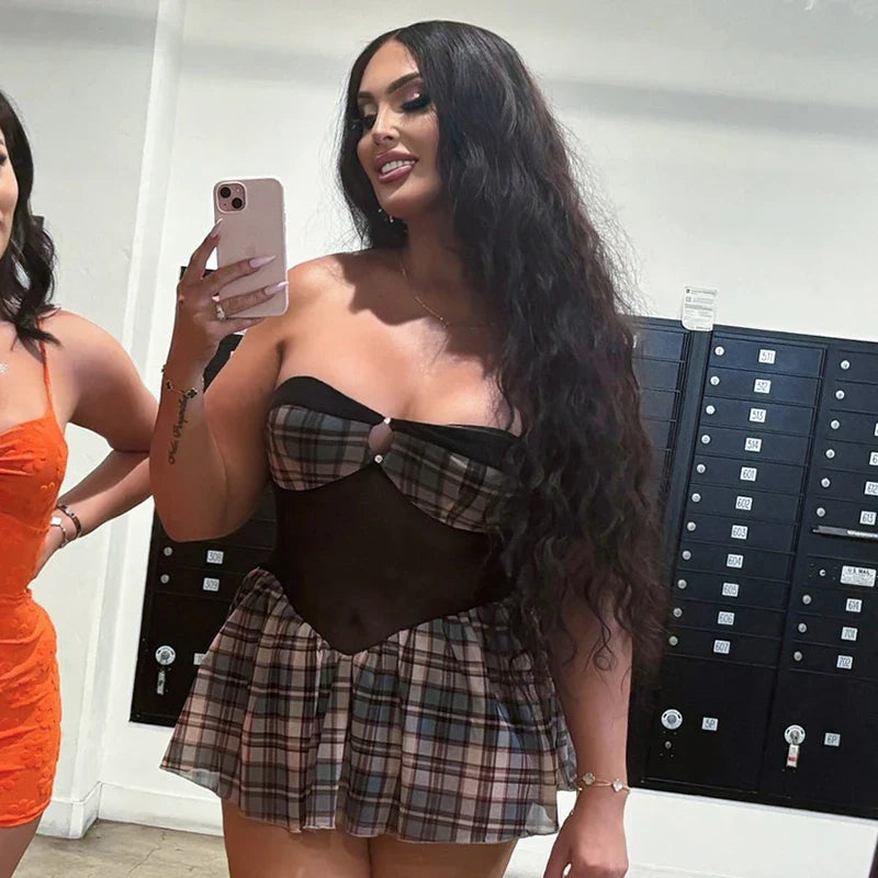Still Rolling Style Mini Dress