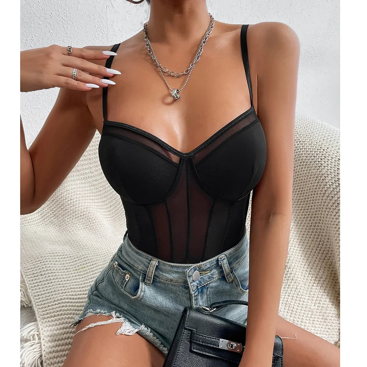 Scream And Lace Bodysuit