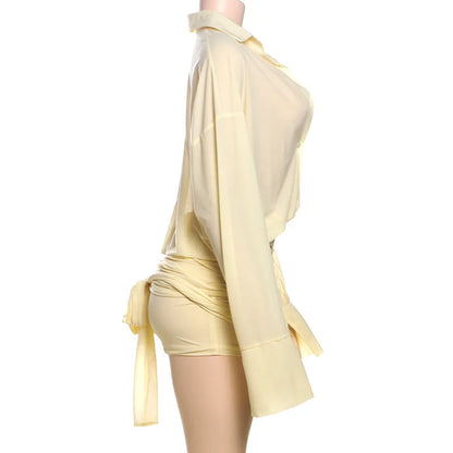 Flowy Sheer Mini Dress