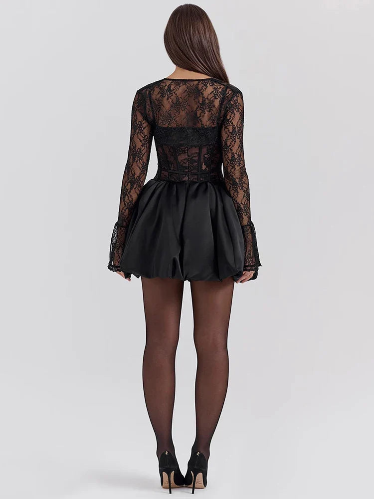 Hopping The Closure Mini Dress