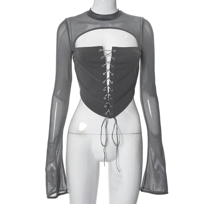 Everything Tumbling Down Crop Top