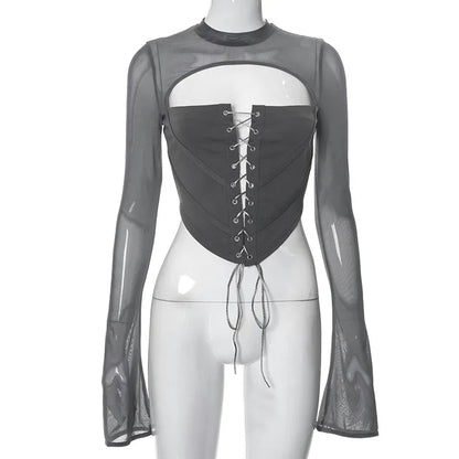 Everything Tumbling Down Crop Top