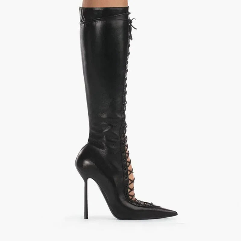 Whiskey And Ribbons Knee High Boots