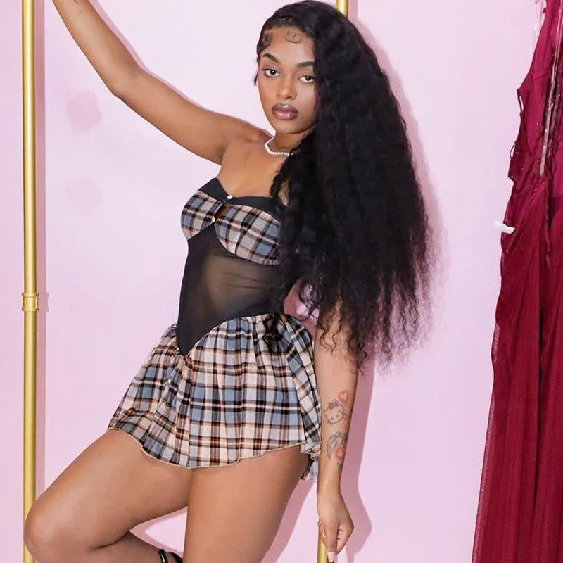 Still Rolling Style Mini Dress