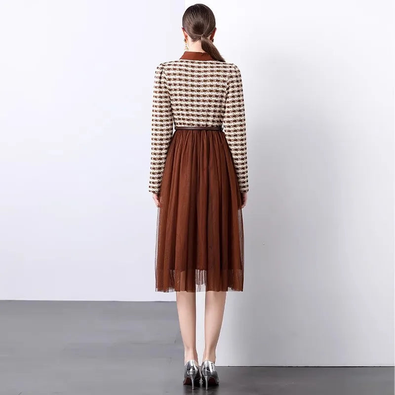 Joyful Autumn Midi Dress