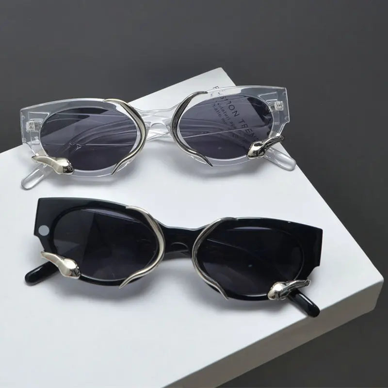 Eclipsed Elegance Oval Sunglasses