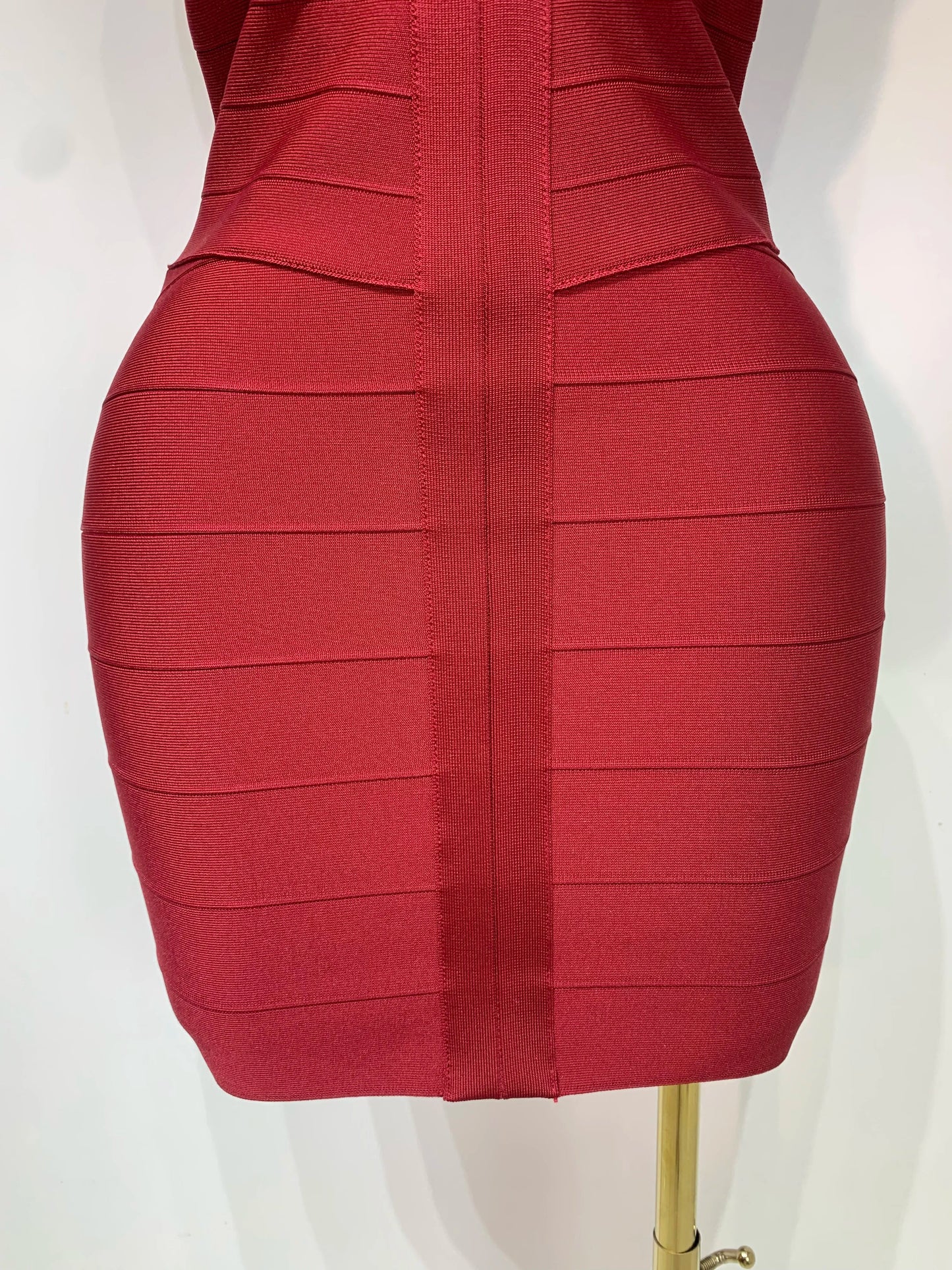 Deep V-neck Bodycon Mini Dress