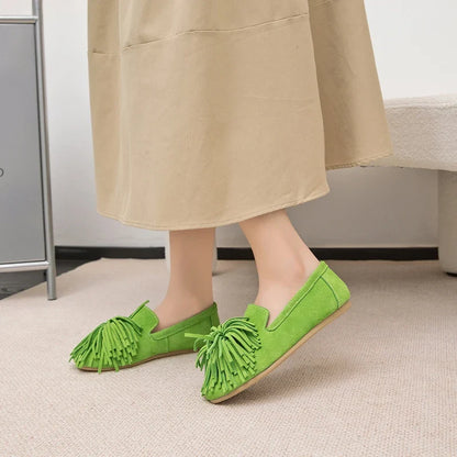 Tassels Round Toe Flat Loafers