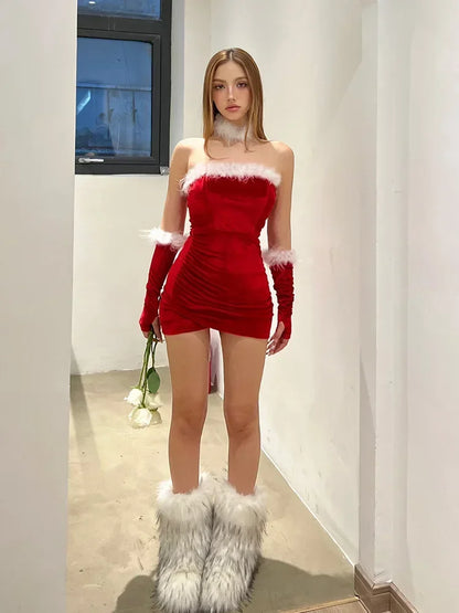 Merry Snowfall Mini Dress