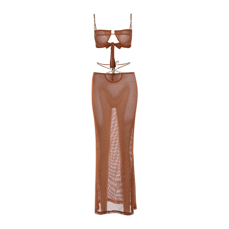 Tired Of Listening Alone Skirt Set
