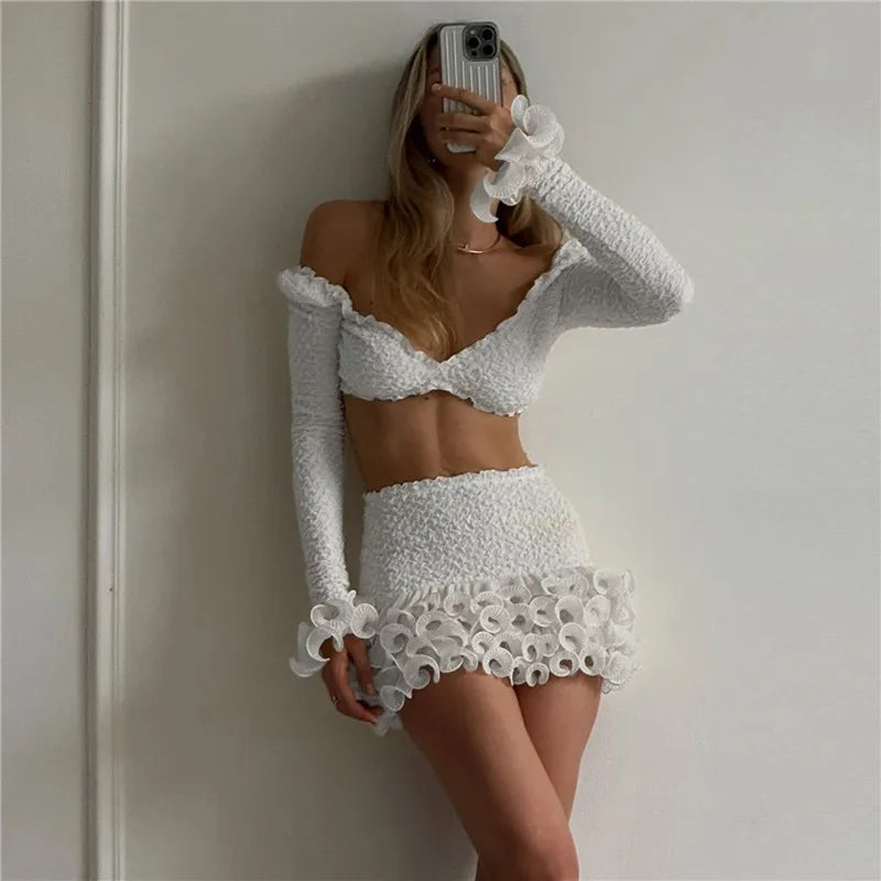 Women Don’t Wait Skirt Set