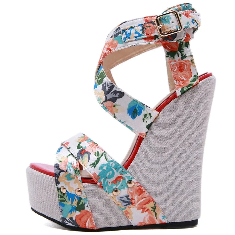 Just The Lonely Talking Wedges Sandals