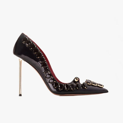 Midnight Bloom Pumps Shoes