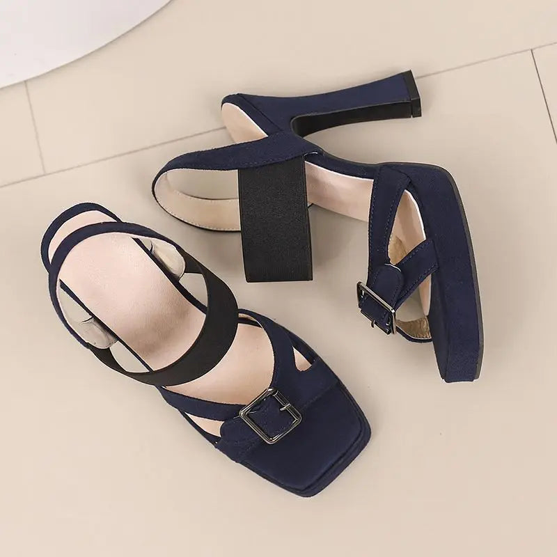 Sleeping in Blood City Chunky Heels