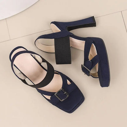 Sleeping in Blood City Chunky Heels